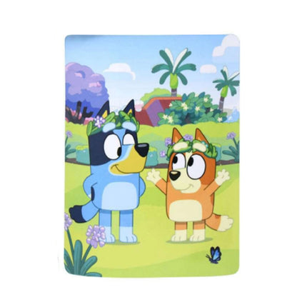 Bluey and Bingo Blanket Cartoon Painting (45"X 60") | Bluey and Bingo Bedroom Décor
