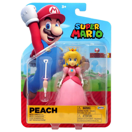 World of Nintendo Super Mario Peach 4 Action FIgure