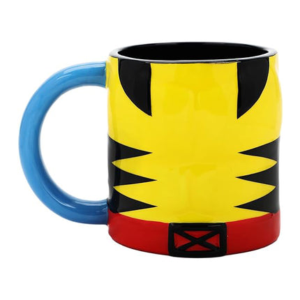 X-Men Wolverine Costume 16 Oz Yellow Ceramic Mug
