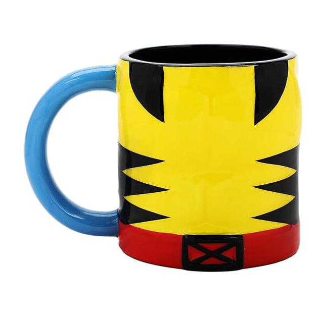 X-Men Wolverine Costume 16 Oz Yellow Ceramic Mug