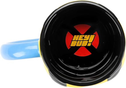 X-Men Wolverine Costume 16 Oz Yellow Ceramic Mug