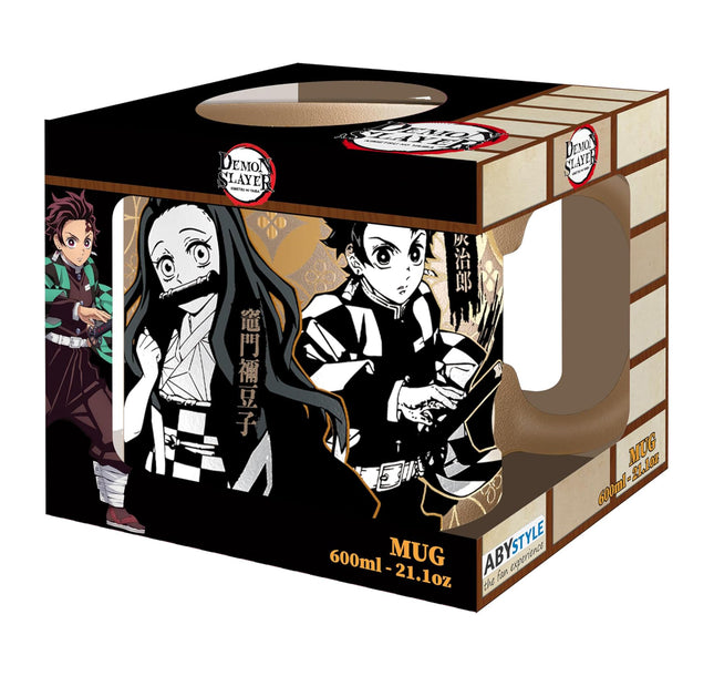 ABYSTYLE Coffee Mug - Demon Slayer Characters Design King Size 21 Fl Oz
