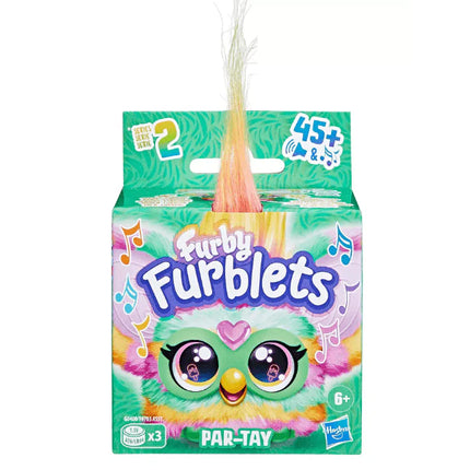 Furby Furblet Par-Tay Mini Friend Electronic Plush Toy [45+ Sounds & Music]