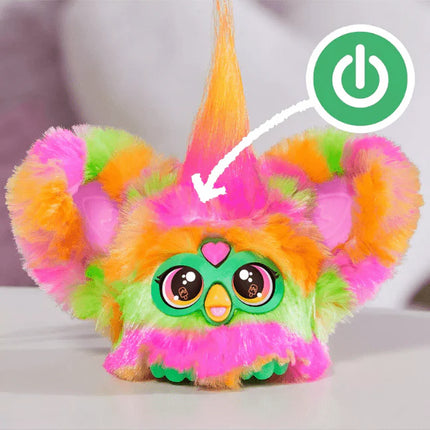 Furby Furblet Par-Tay Mini Friend Electronic Plush Toy [45+ Sounds & Music]