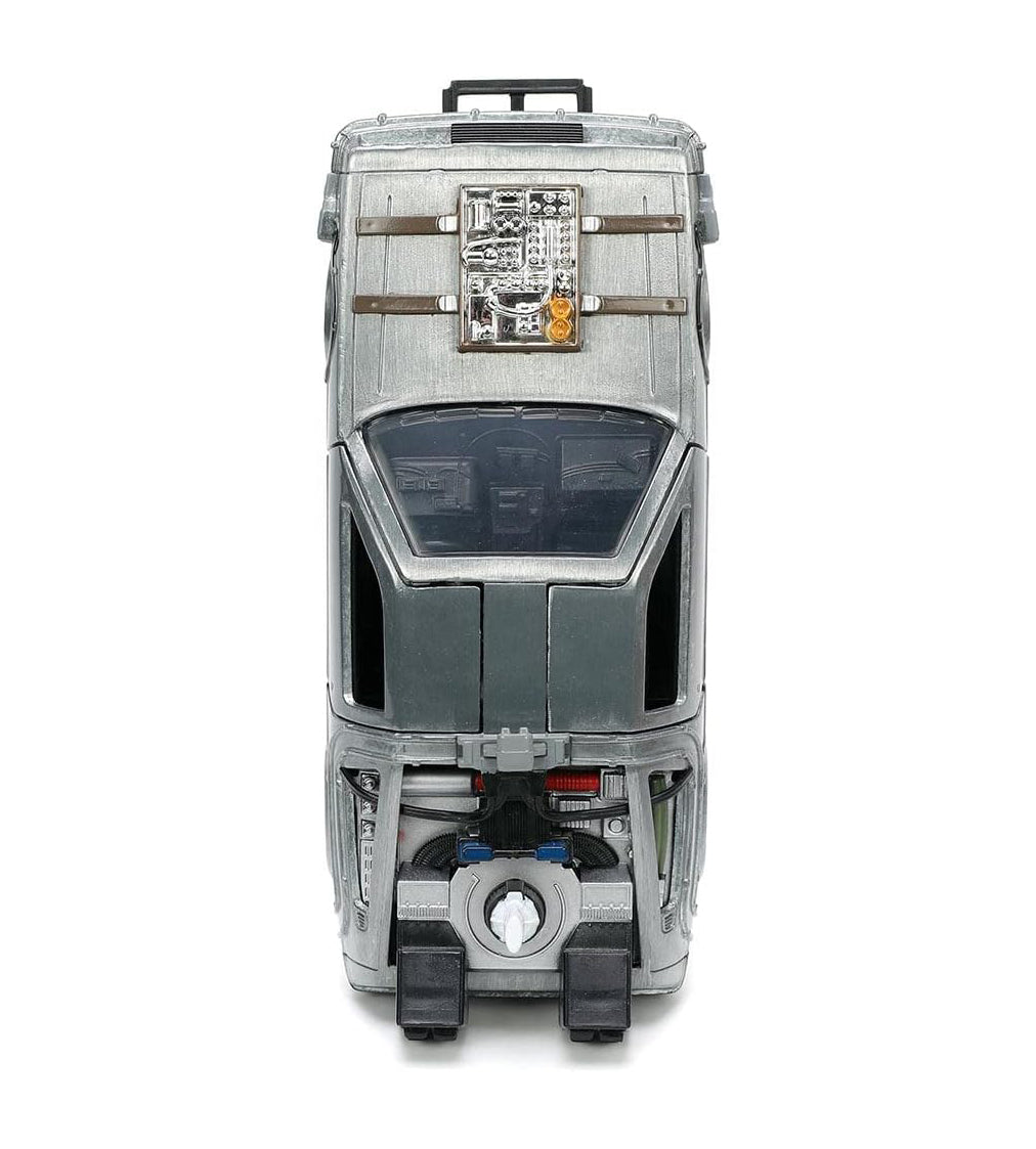 Jada Toys Back to The Future Part III 1:32 Time Machine Die-cast Car (1955 White Face Tires)