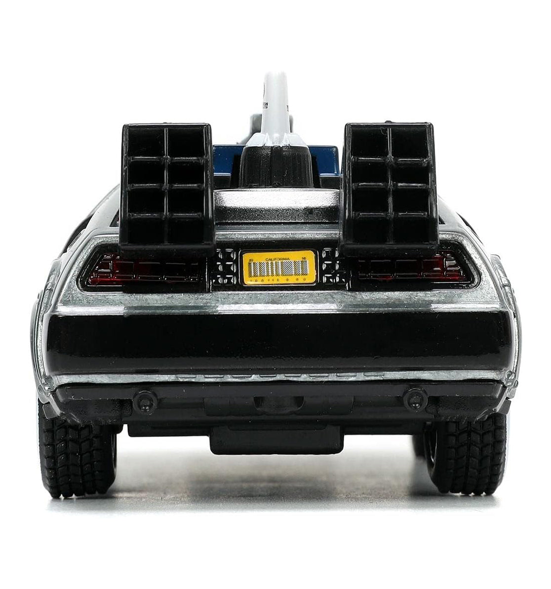 Jada Toys Back to The Future Part III 1:32 Time Machine Die-cast Car (1955 White Face Tires)