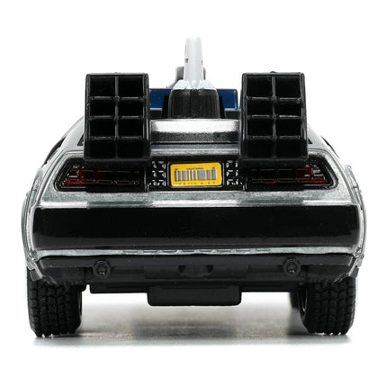 Jada Toys Back to The Future Part III 1:32 Time Machine Die-cast Car (1955 White Face Tires)