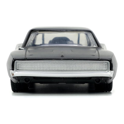 Jada Toys - Dom's 1968 1:32 Scale Dodge Charger Widebody F9, Matte Black w/Bronze Tail Stripe Diecast Model Car