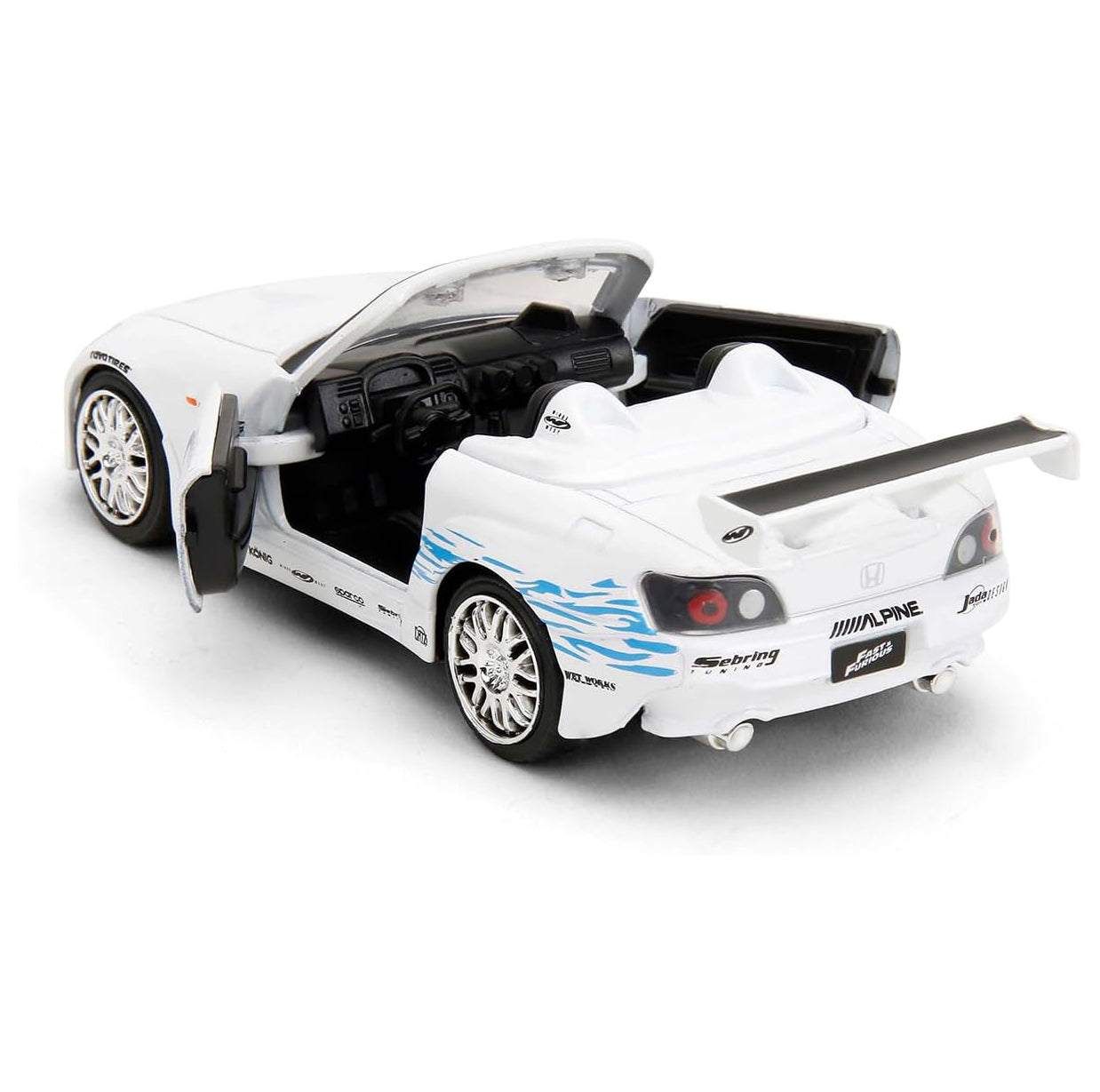 Jada Toys - 2001 Honda S2000 Convertible 1:32 Scale, Fast & Furious Remix - 25th Anniversary Diecast Model Car