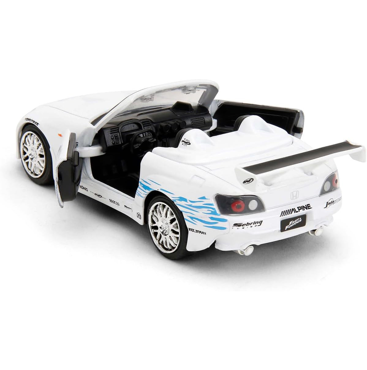 Jada Toys - 2001 Honda S2000 Convertible 1:32 Scale, Fast & Furious Remix - 25th Anniversary Diecast Model Car