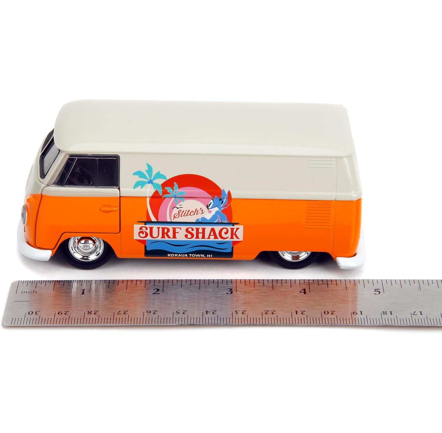Jada Toys - Hollywood Rides Disney Stitch 1961 VW Bus - Die-cast Car with Opening Doors, 1:32 Scale (Collector’s Edition)