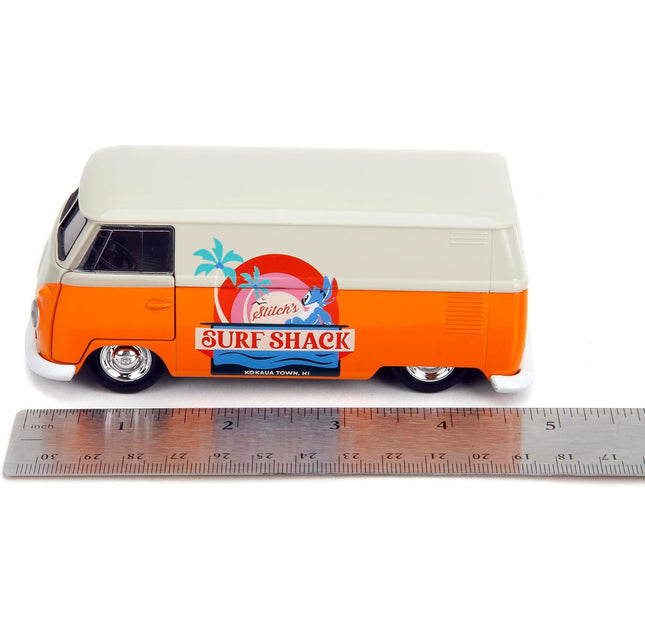 Jada Toys - Hollywood Rides Disney Stitch 1961 VW Bus - Die-cast Car with Opening Doors, 1:32 Scale (Collector’s Edition)