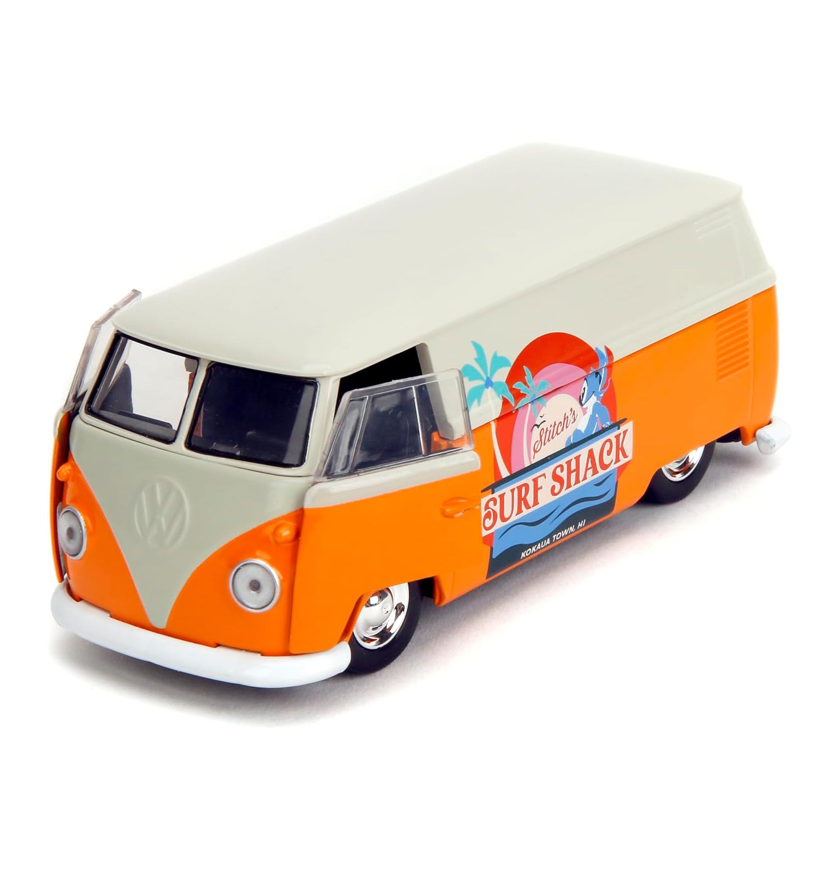 Jada Toys - Hollywood Rides Disney Stitch 1961 VW Bus - Die-cast Car with Opening Doors, 1:32 Scale (Collector’s Edition)