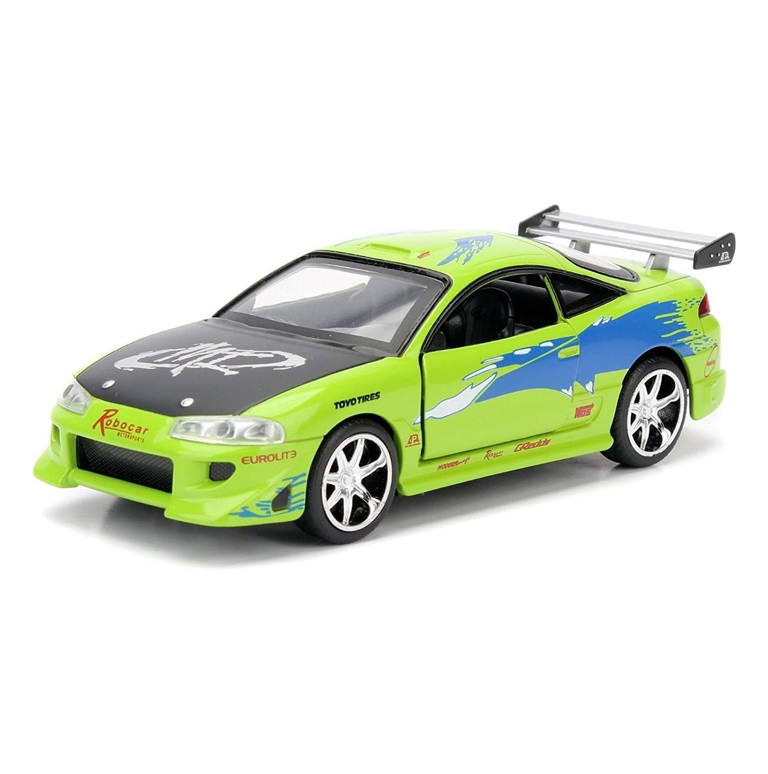 Jada Toys - 1:32 Fast & Furious: Furious - Brian's 1995 Mitsubishi Eclipse Diecast Model Car