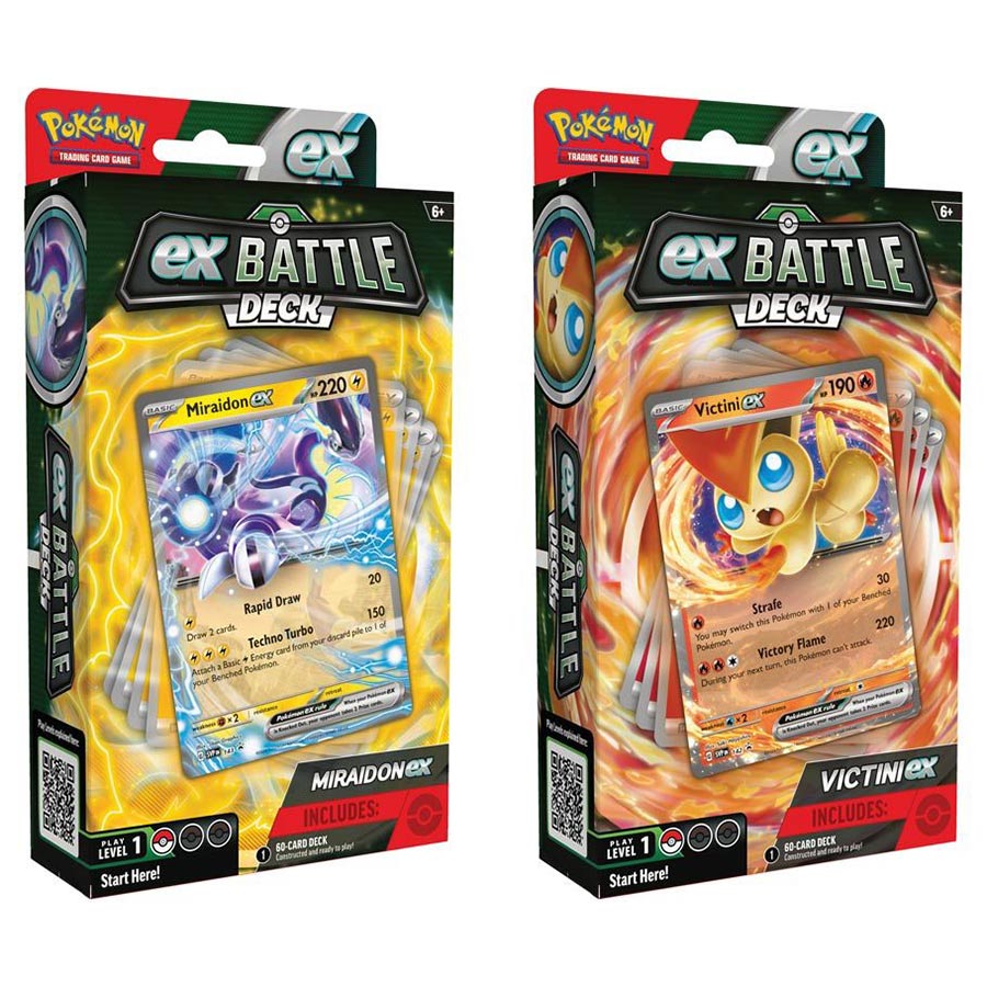 Pokemon Scarlet & Violet Victini/Miraidon EX Battle Decks (ENGLISH EDITION)