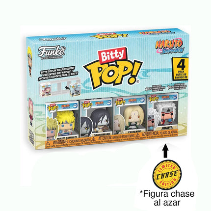 Funko Pop! Bitty: Naruto Shippuden 4PK - Tsunade, Minato Namikaze, Orochimaru, and Random Chase Figure