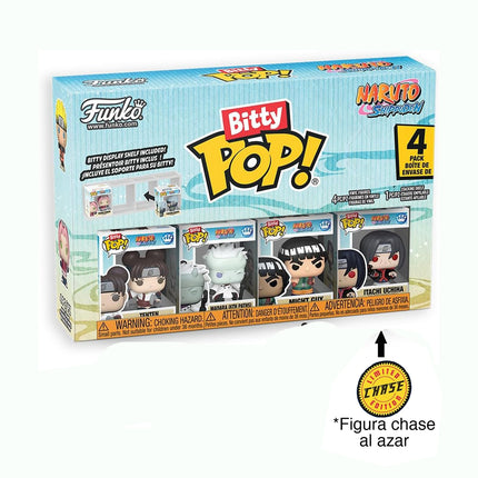 Funko Pop! Bitty: Naruto Shippuden 4PK - Tenten, Madara (6th Paths), Mighty Guy, and Random Chase Figure