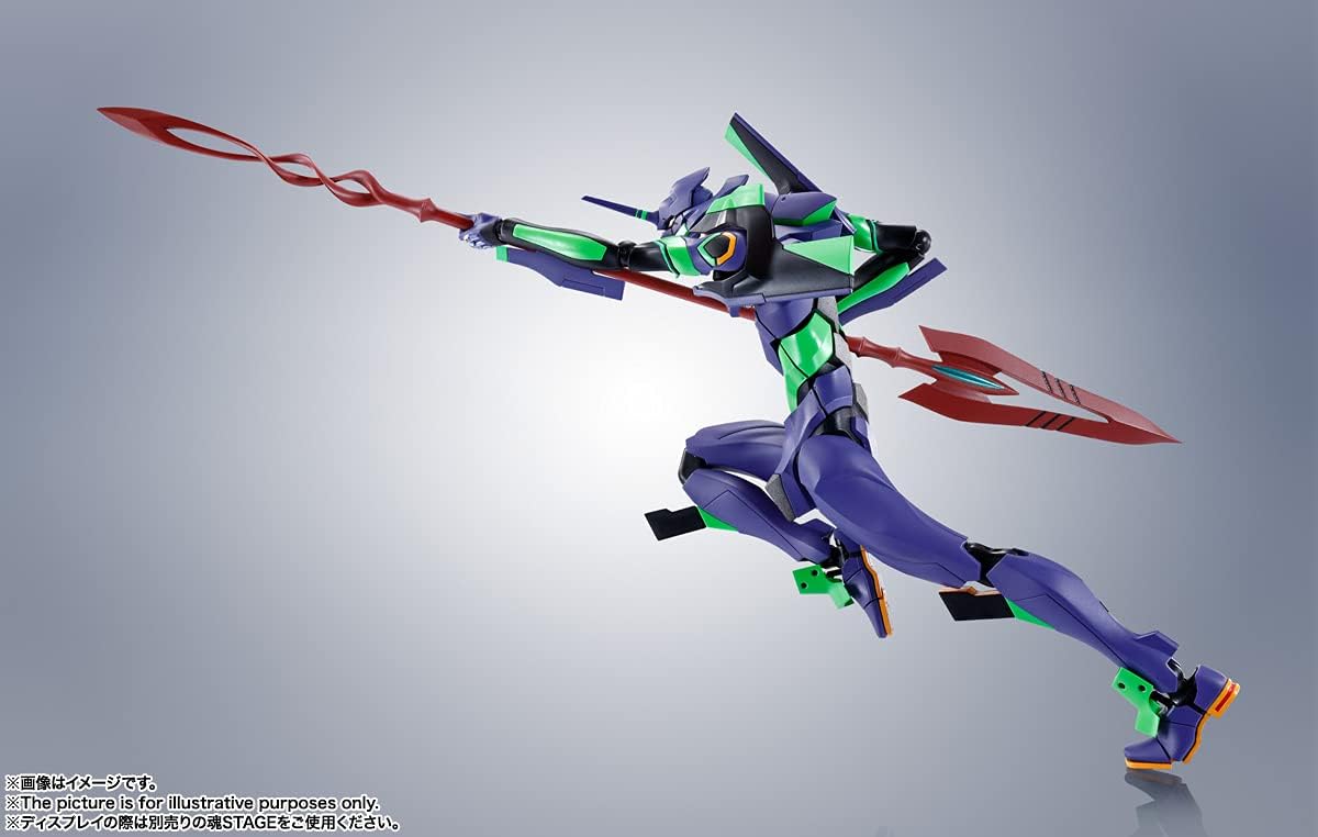 Tamashii Nations - Neon Genesis Evangelion - Evangelion Test Type-01＋Spear of Cassius Renewal Color Edition (Reissue) The Robot Spirits Figure