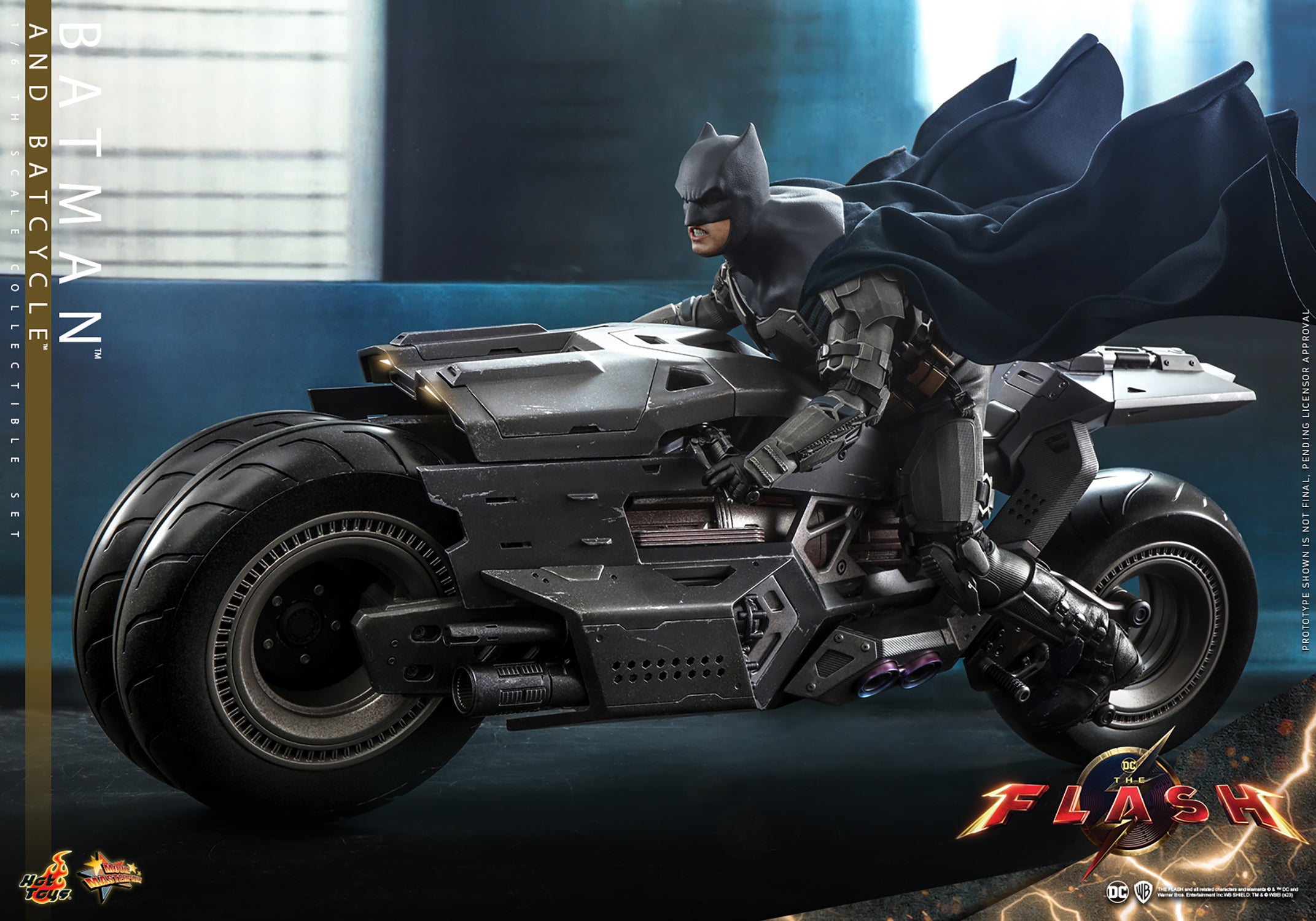 Batfleck Vehicles The Flash: Batman & Batcycle (Afleck) Sixth Scale Figure Set (MMS705)
