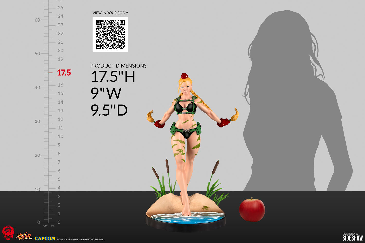 Cammy Seaon Pass 1:4 Scale Statue (Green Swimsuit)
