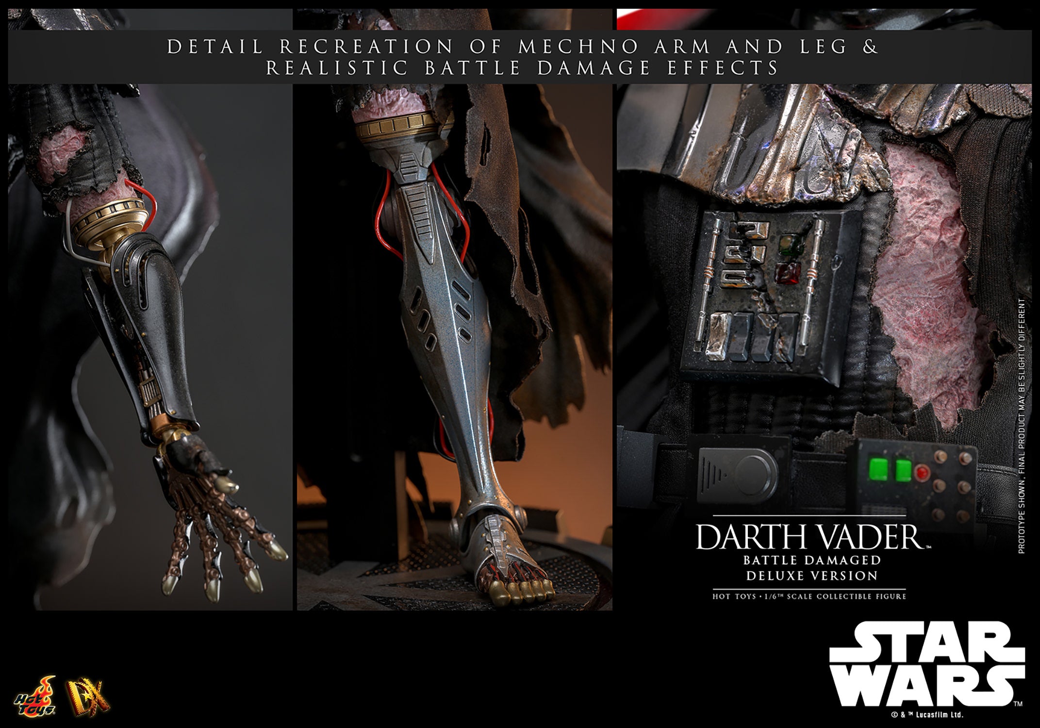 Darth Vader (Battle Damaged) (Deluxe Version) Sixth Scale Version (PRE