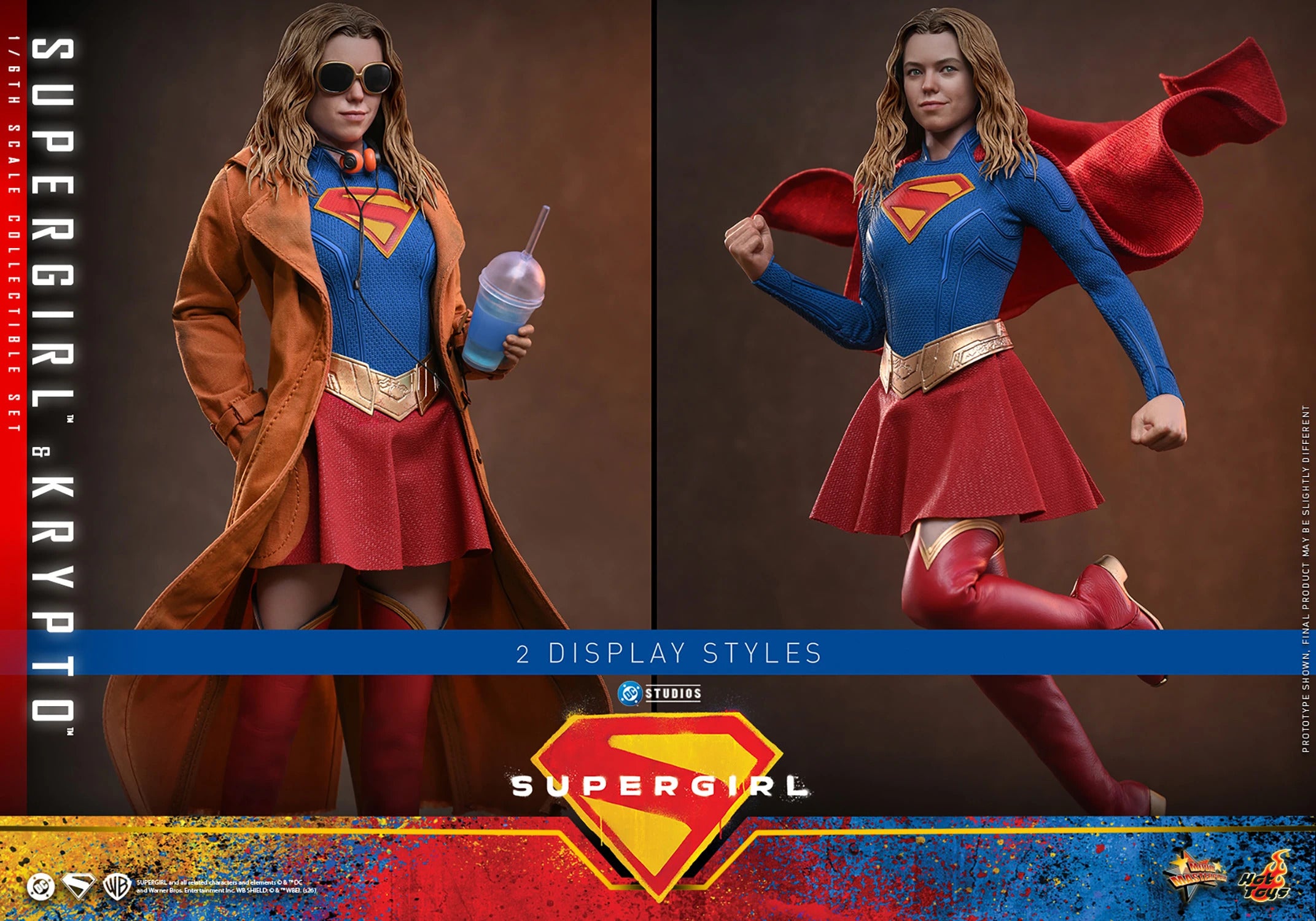 Supergirl: Supergirl & Krypto Sixth Scale Figure Set (PRE-ORDER)