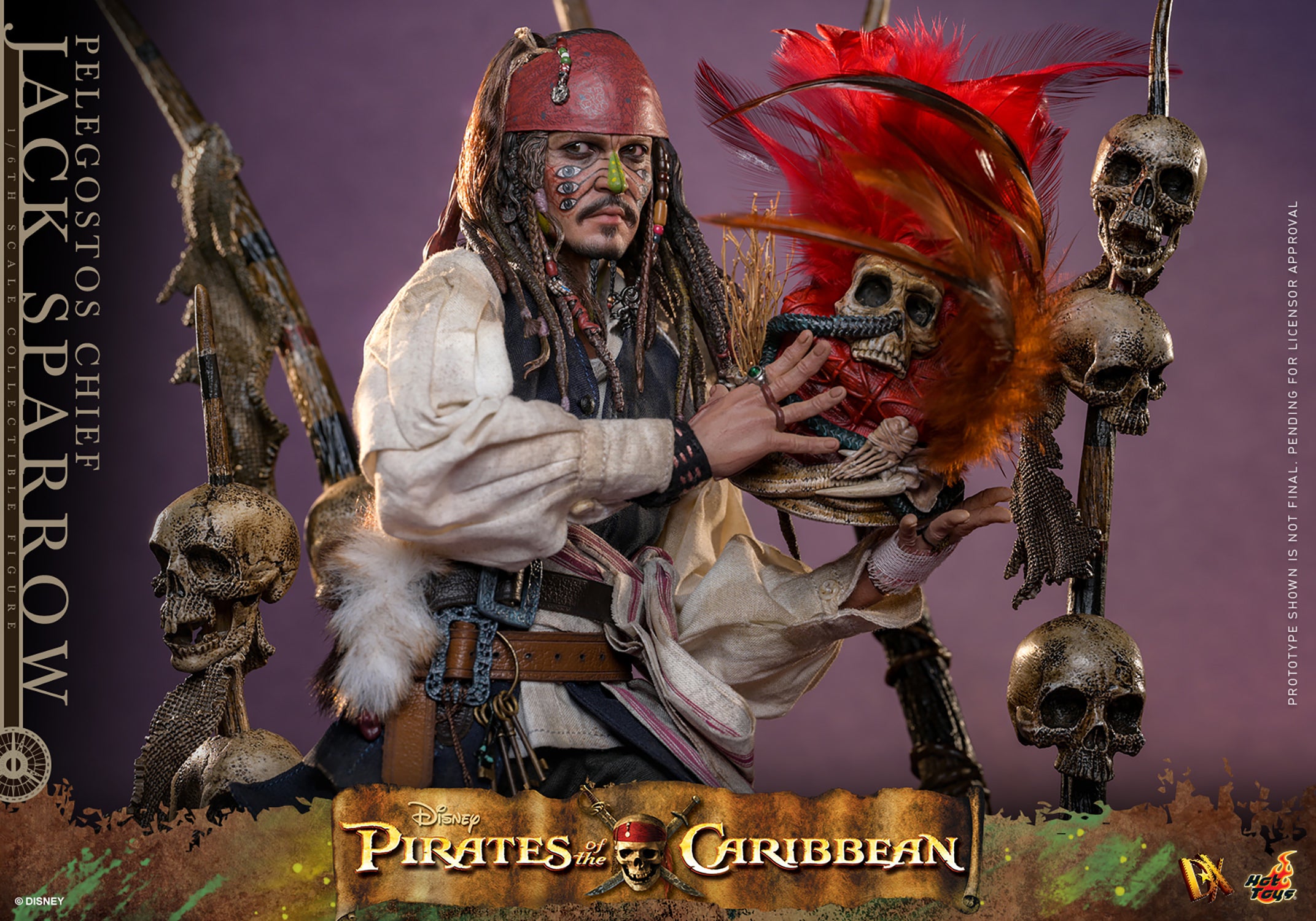 Pelegostos Chief Jack Sparrow Sixth Scale Figure (PRE-ORDER)