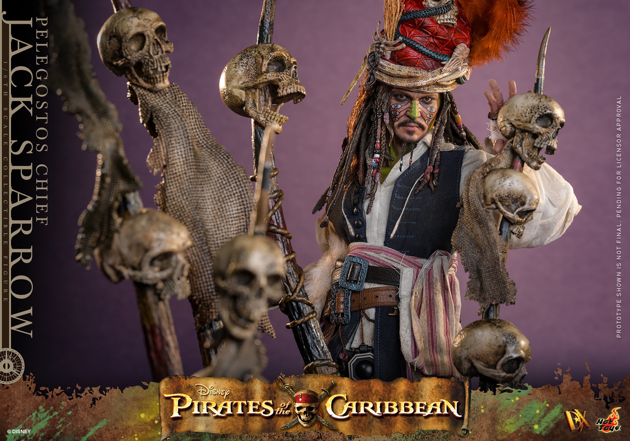 Pelegostos Chief Jack Sparrow Sixth Scale Figure (PRE-ORDER)