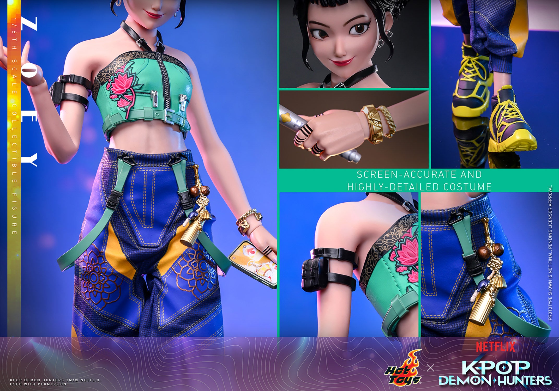 KPOP Demon Hunters: Zoey Sixth Scale Figure (PRE-ORDER)