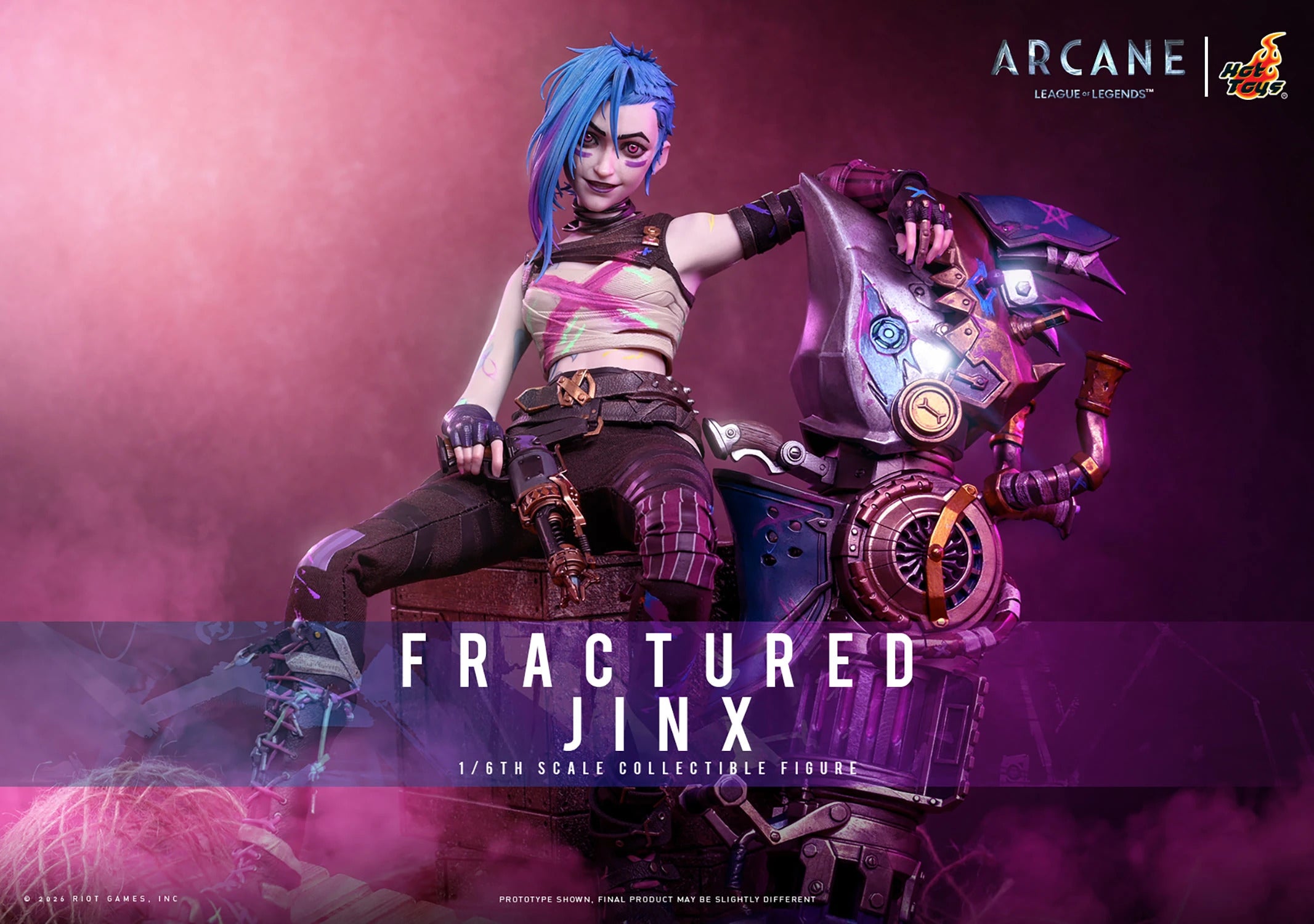 Arcane: Fractured Jinx Sixth Scale Statue (PRE-ORDER)