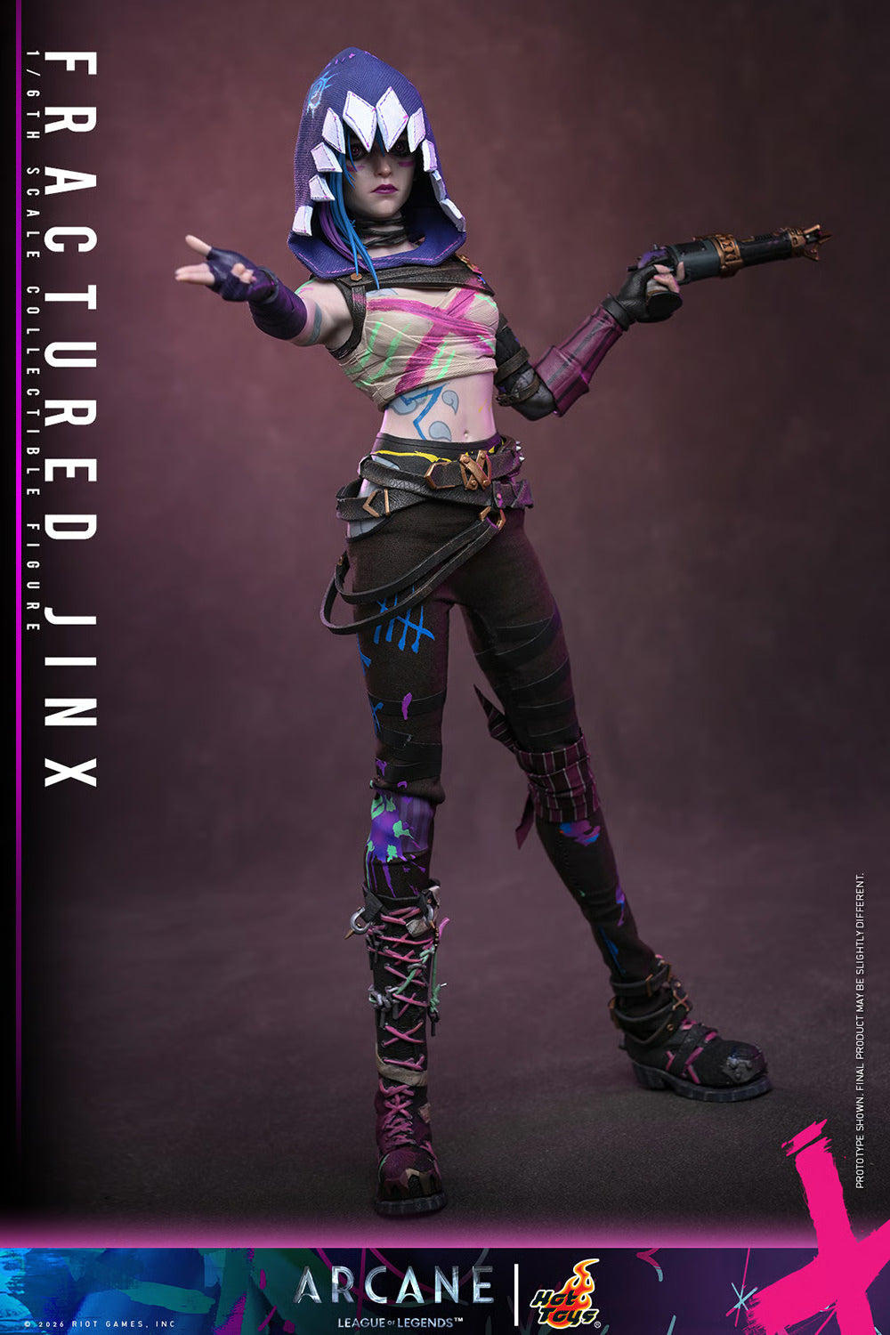 Arcane: Fractured Jinx Sixth Scale Statue (PRE-ORDER)