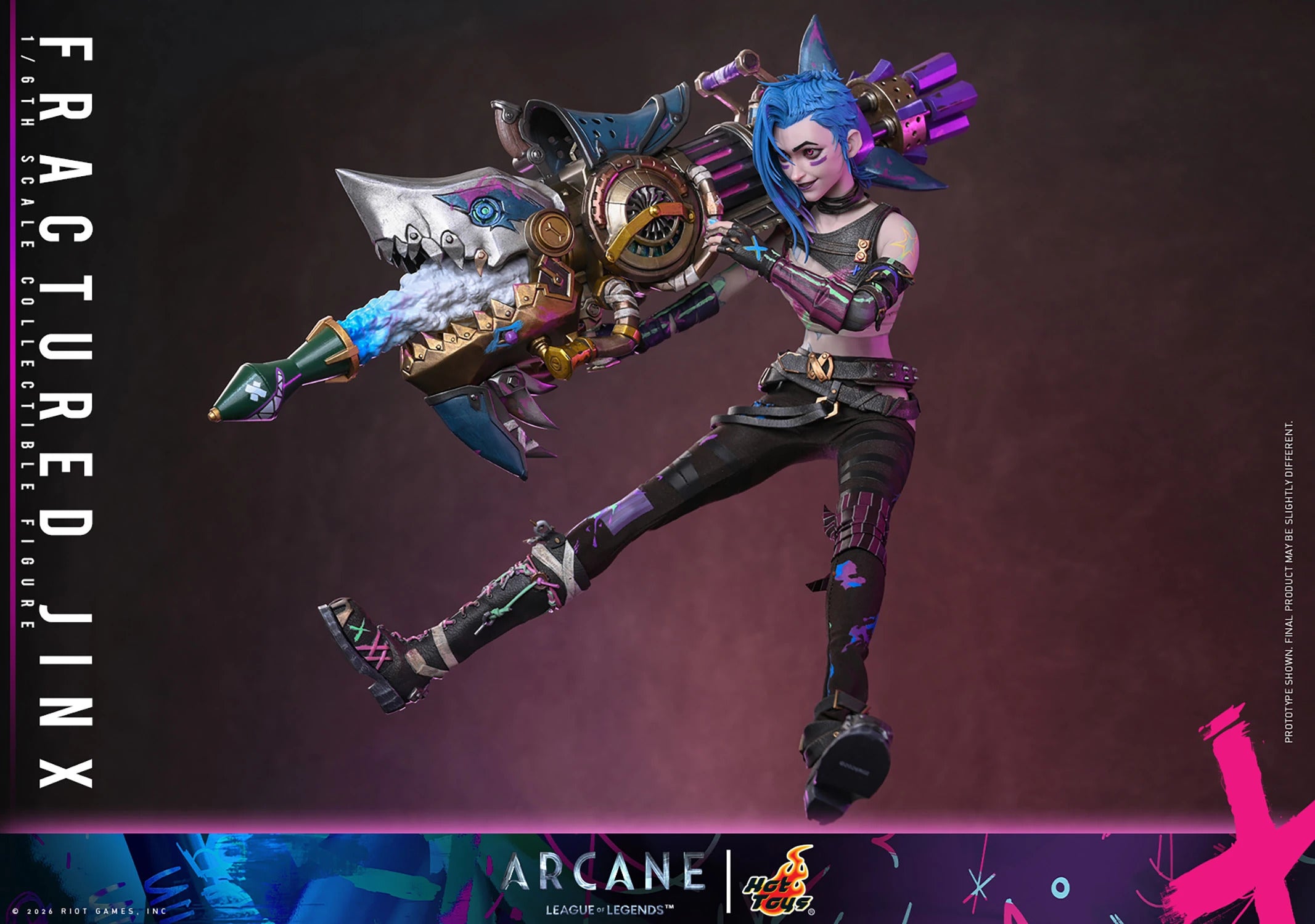 Arcane: Fractured Jinx Sixth Scale Statue (PRE-ORDER)