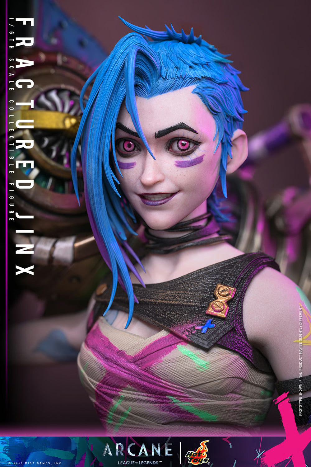 Arcane: Fractured Jinx Sixth Scale Statue (PRE-ORDER)