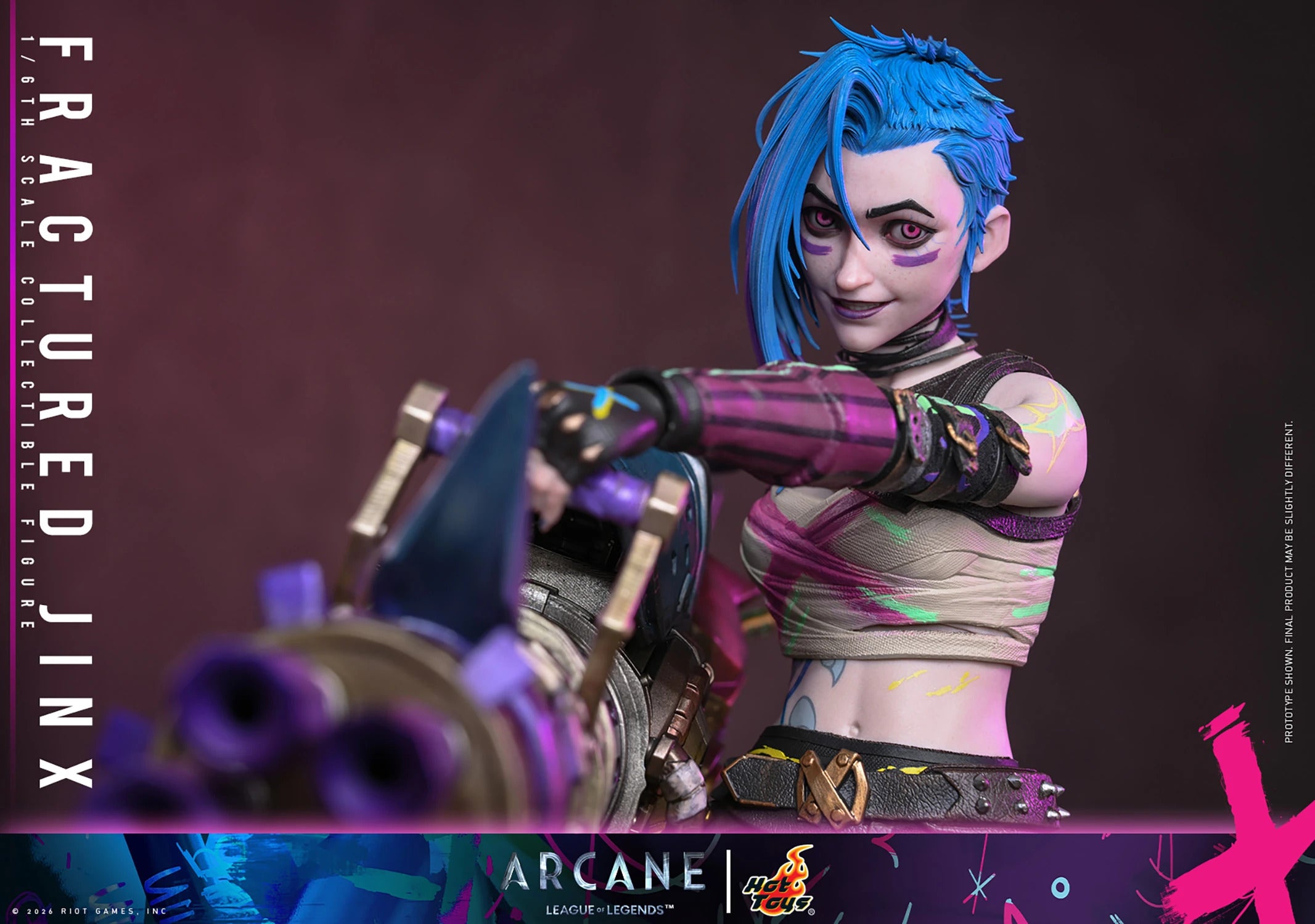 Arcane: Fractured Jinx Sixth Scale Statue (PRE-ORDER)