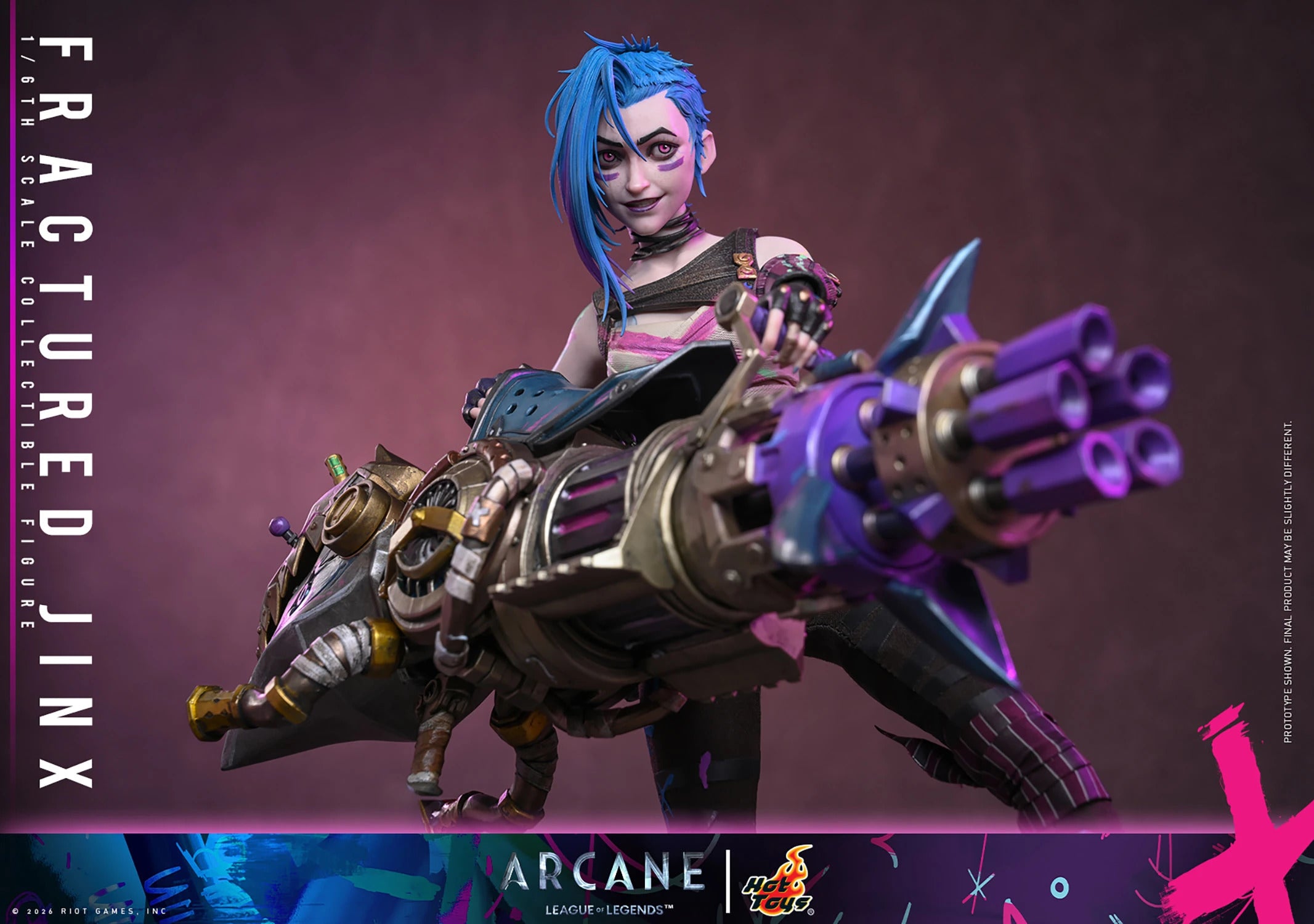 Arcane: Fractured Jinx Sixth Scale Statue (PRE-ORDER)