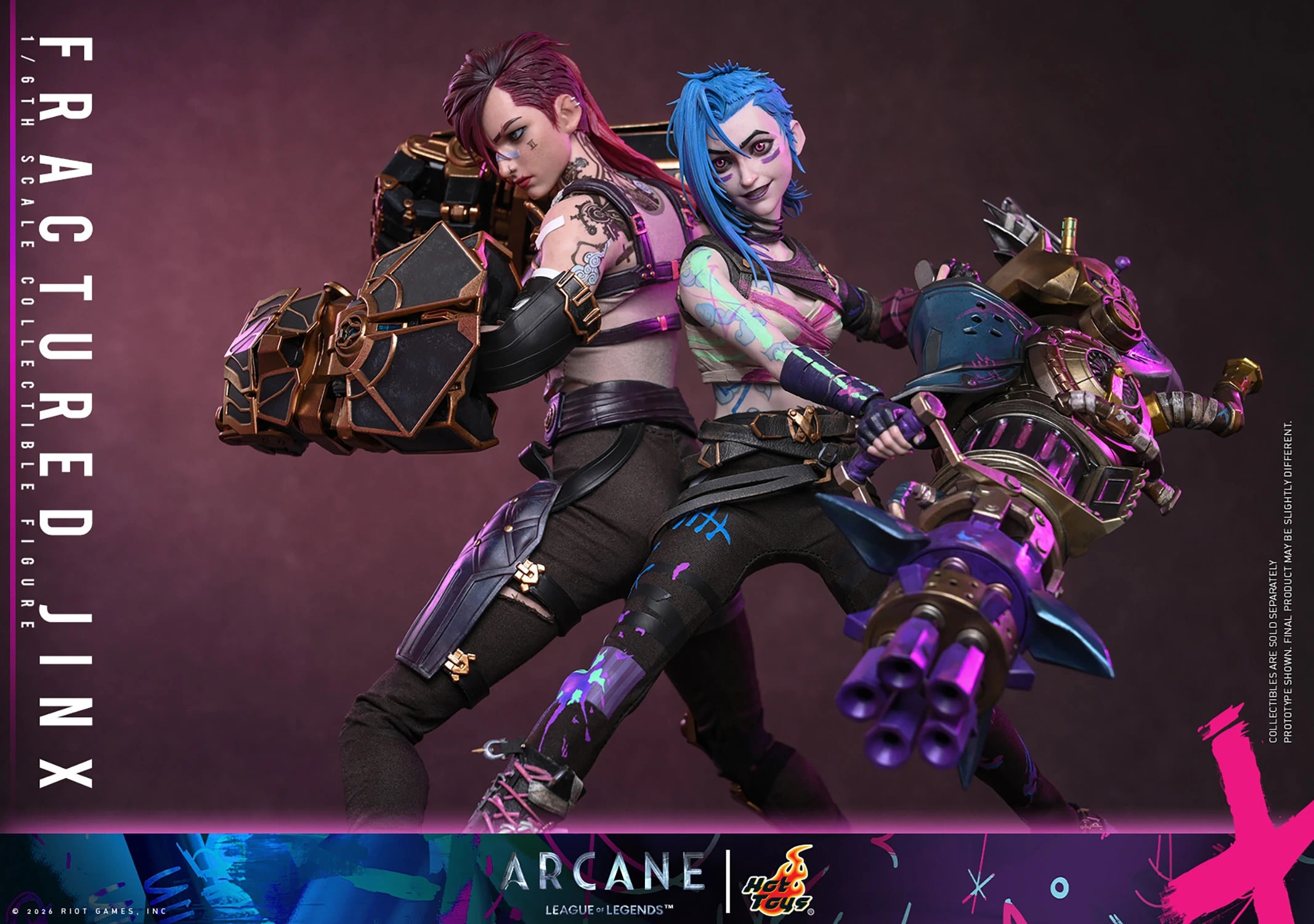 Arcane: Fractured Jinx Sixth Scale Statue (PRE-ORDER)