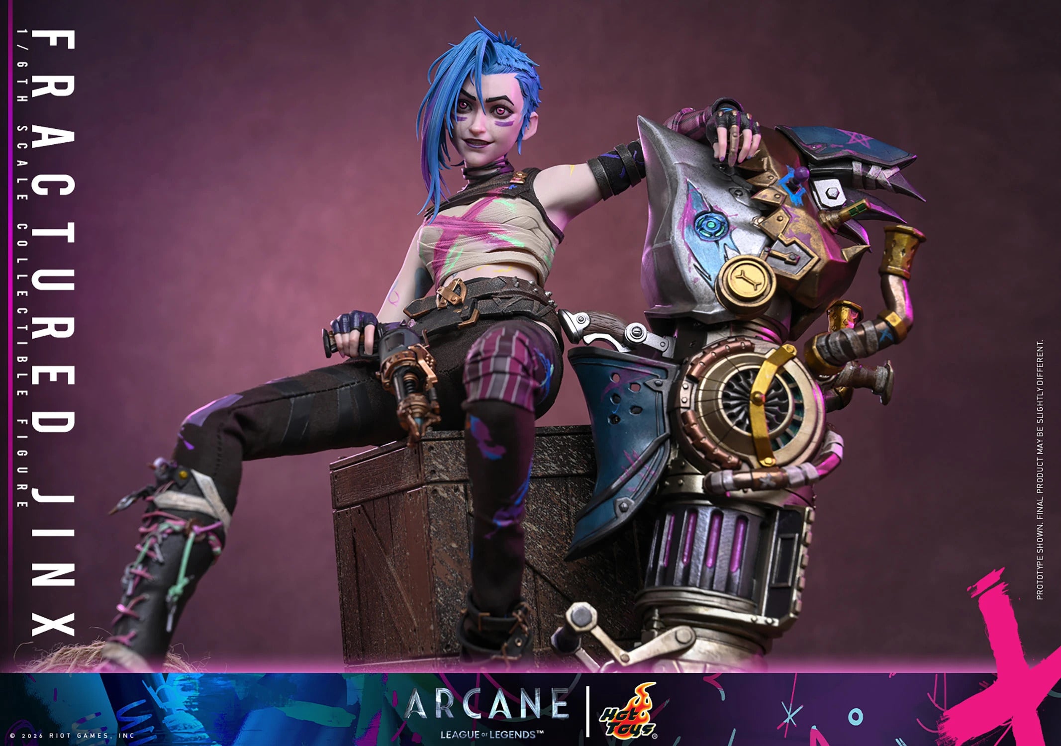 Arcane: Fractured Jinx Sixth Scale Statue (PRE-ORDER)