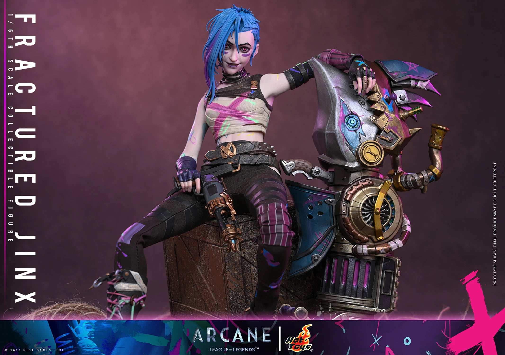 Arcane: Fractured Jinx Sixth Scale Statue (PRE-ORDER)