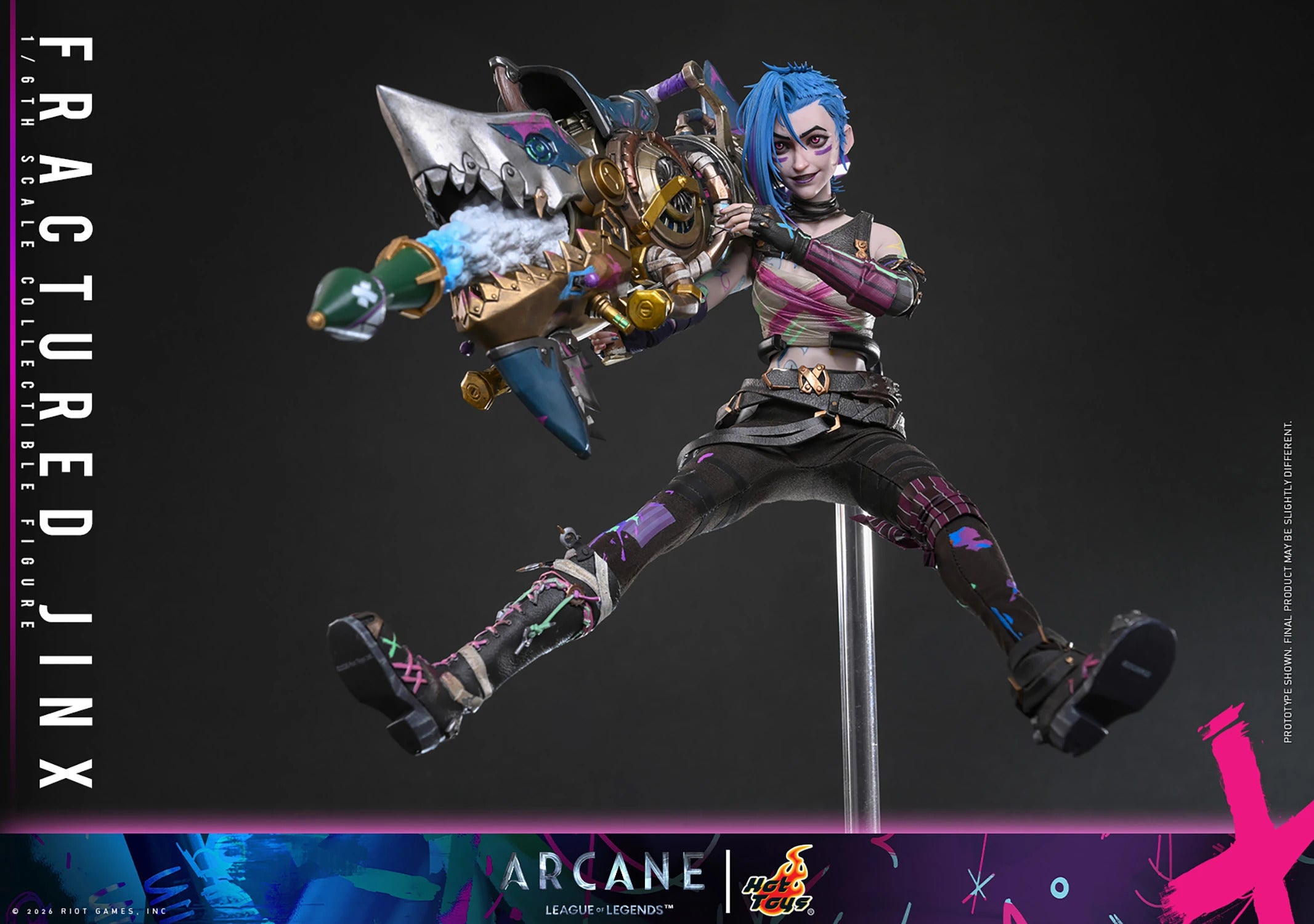 Arcane: Fractured Jinx Sixth Scale Statue (PRE-ORDER)
