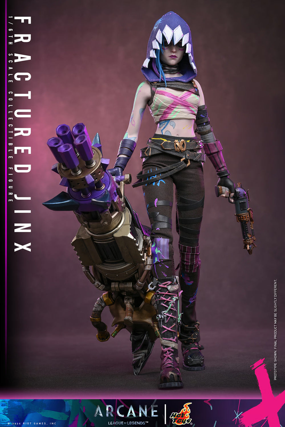Arcane: Fractured Jinx Sixth Scale Statue (PRE-ORDER)