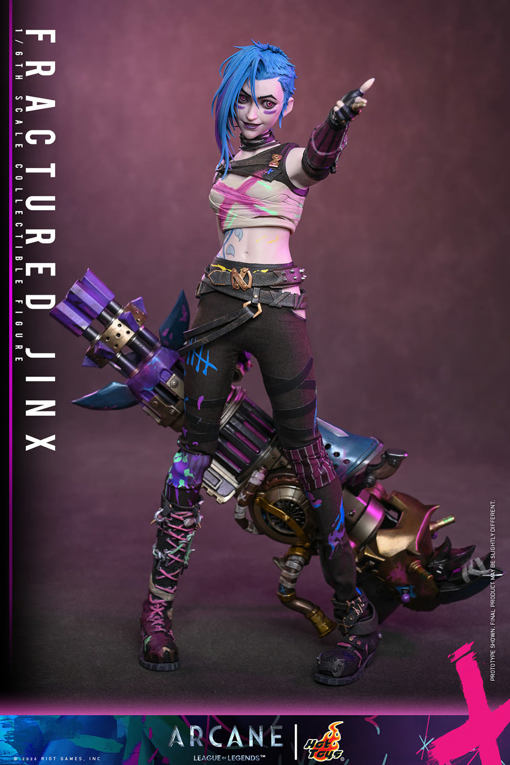 Arcane: Fractured Jinx Sixth Scale Statue (PRE-ORDER)