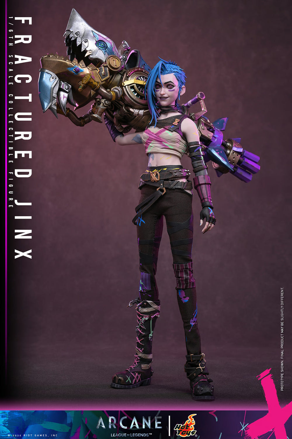 Arcane: Fractured Jinx Sixth Scale Statue (PRE-ORDER)