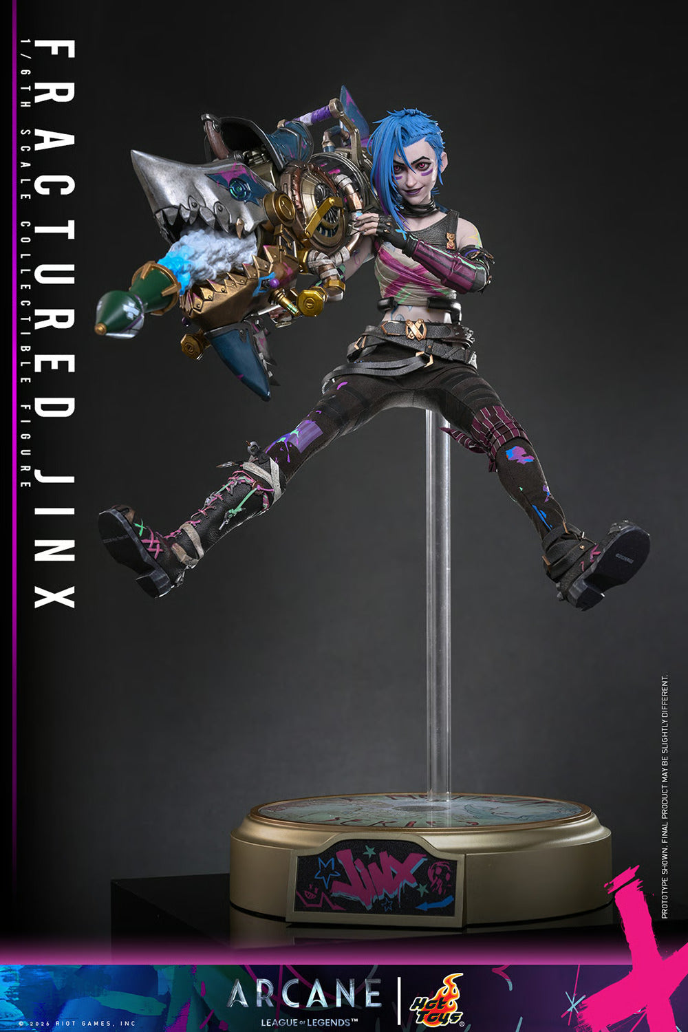 Arcane: Fractured Jinx Sixth Scale Statue (PRE-ORDER)