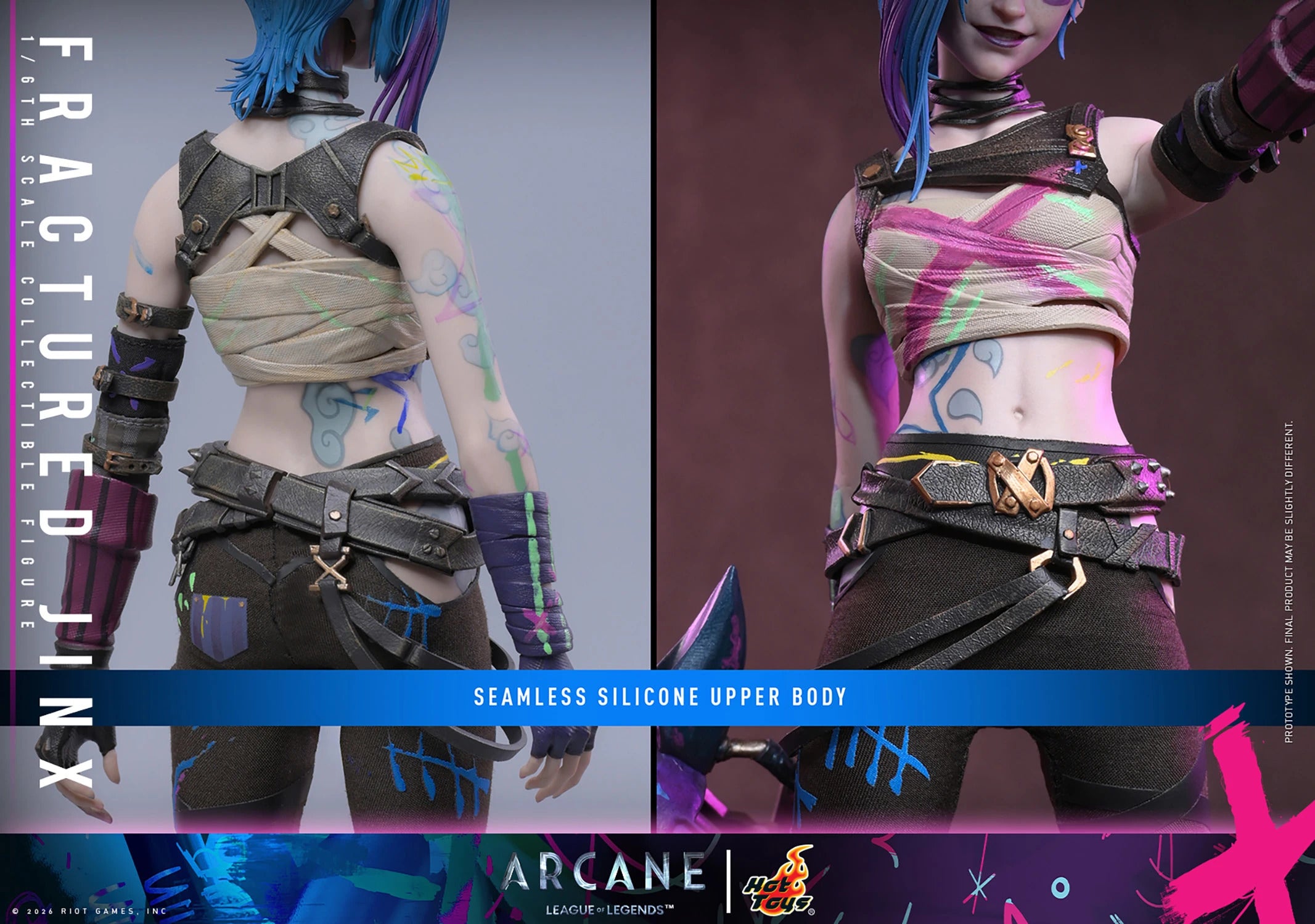 Arcane: Fractured Jinx Sixth Scale Statue (PRE-ORDER)