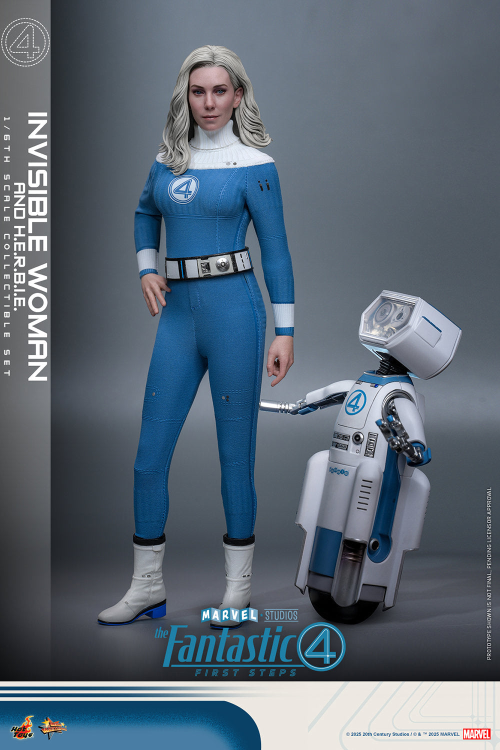 Fantastic 4: Invisible Woman and H.E.R.B.I.E. Sixth Scale Figure Set (PRE-ORDER)