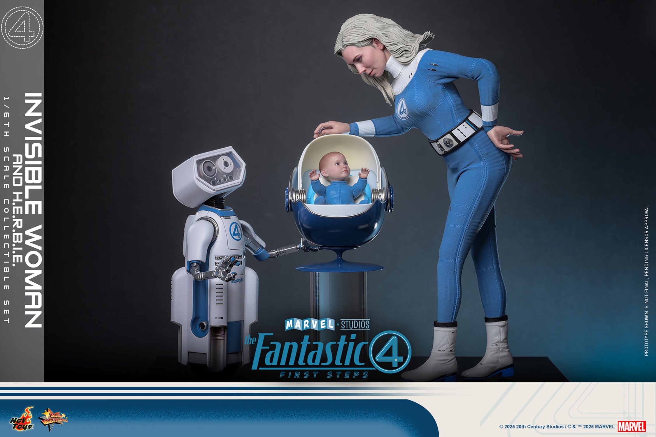 Fantastic 4: Invisible Woman and H.E.R.B.I.E. Sixth Scale Figure Set (PRE-ORDER)