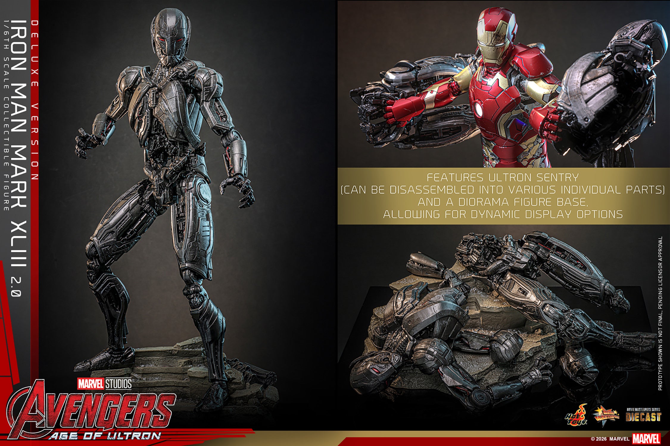 Iron Man Mark XLIII (2.0) (Deluxe Version) Sixth Scale Figure (PRE-ORDER)