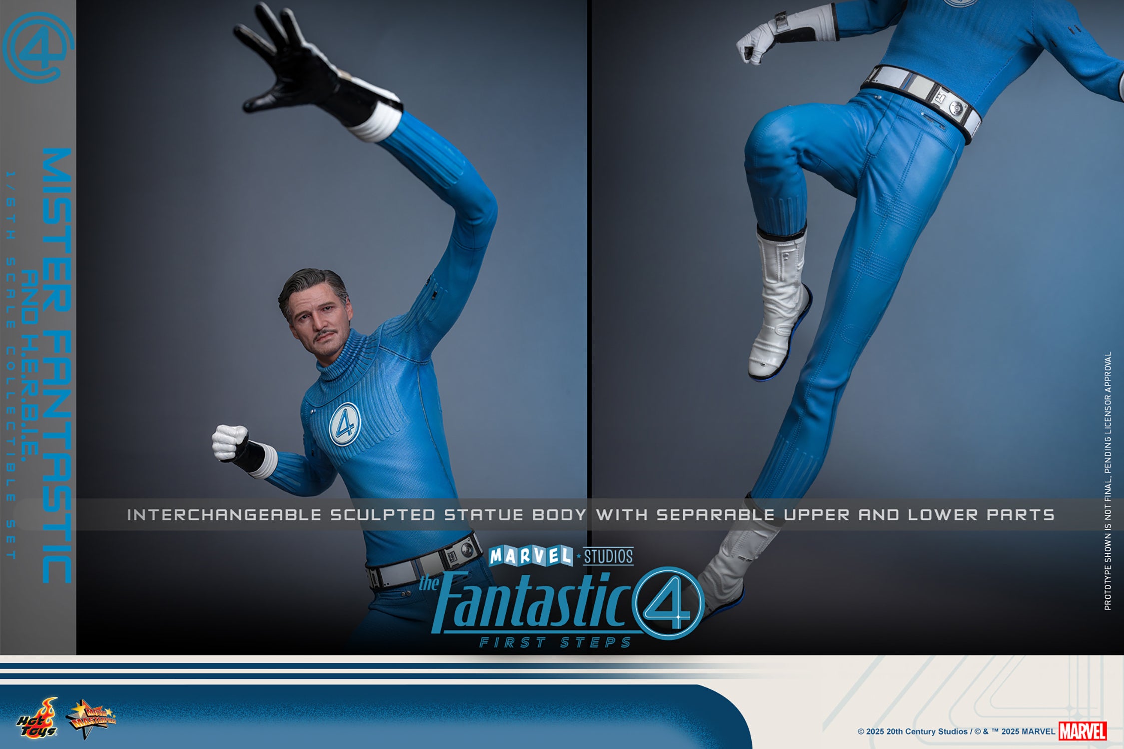 Fantastic 4: Mister Fantastic and H.E.R.B.I.E. Sixth Scale Figure Set (PRE-ORDER)