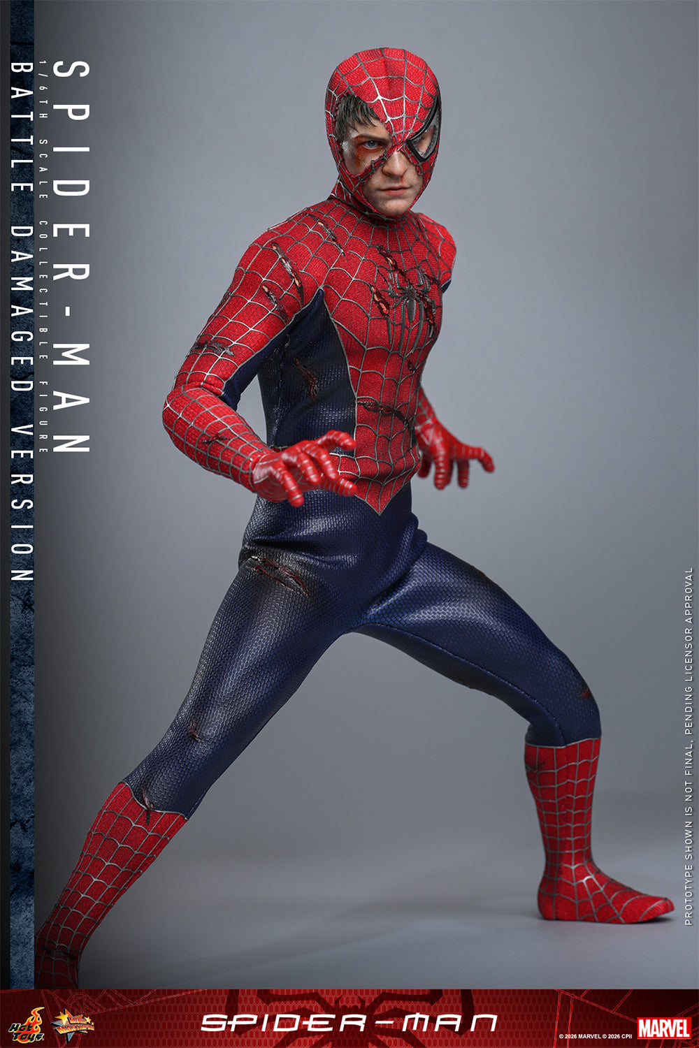 Spider-man (Battle Damaged Version) Sixth Scale Figure