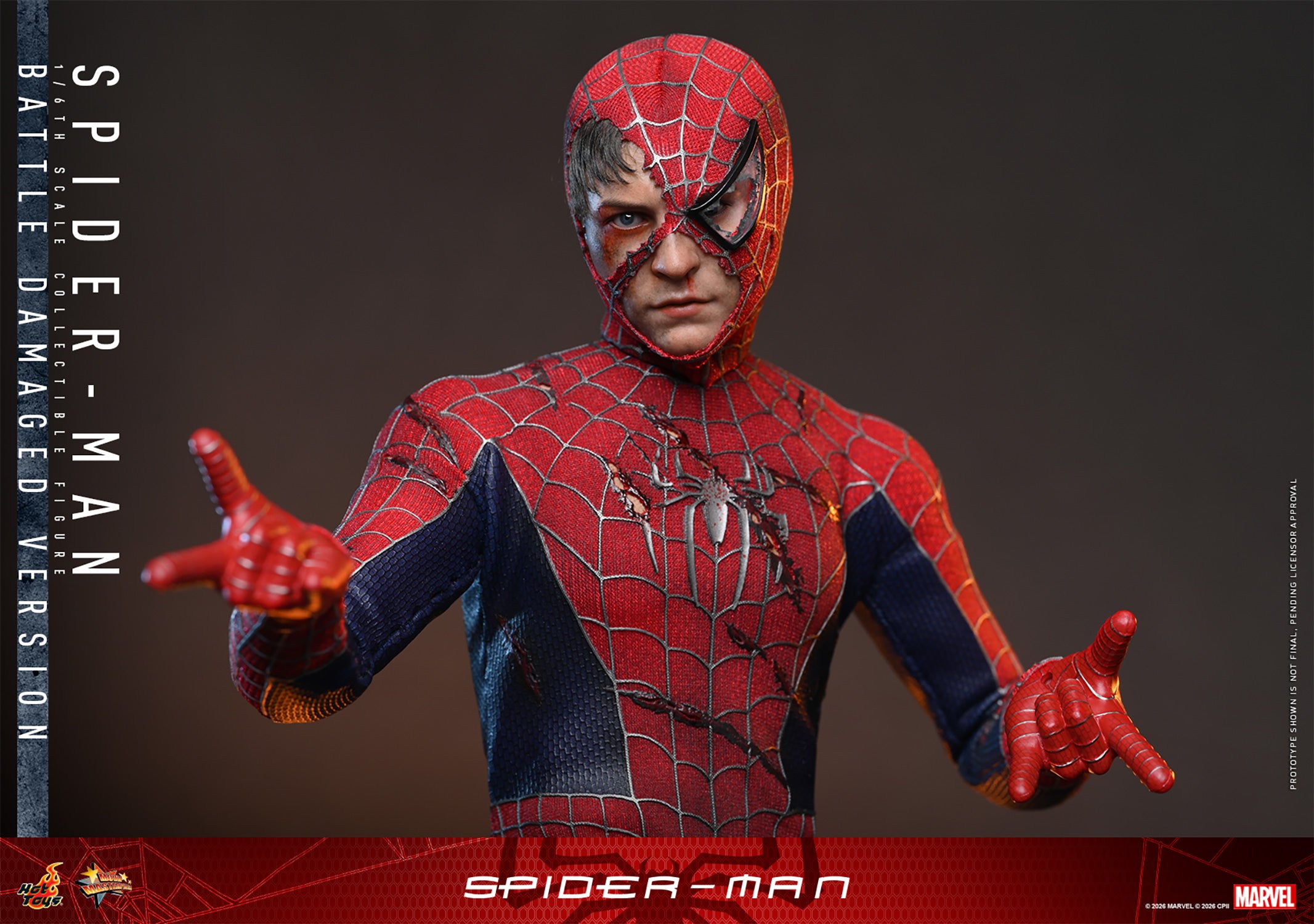 Spider-man (Battle Damaged Version) Sixth Scale Figure
